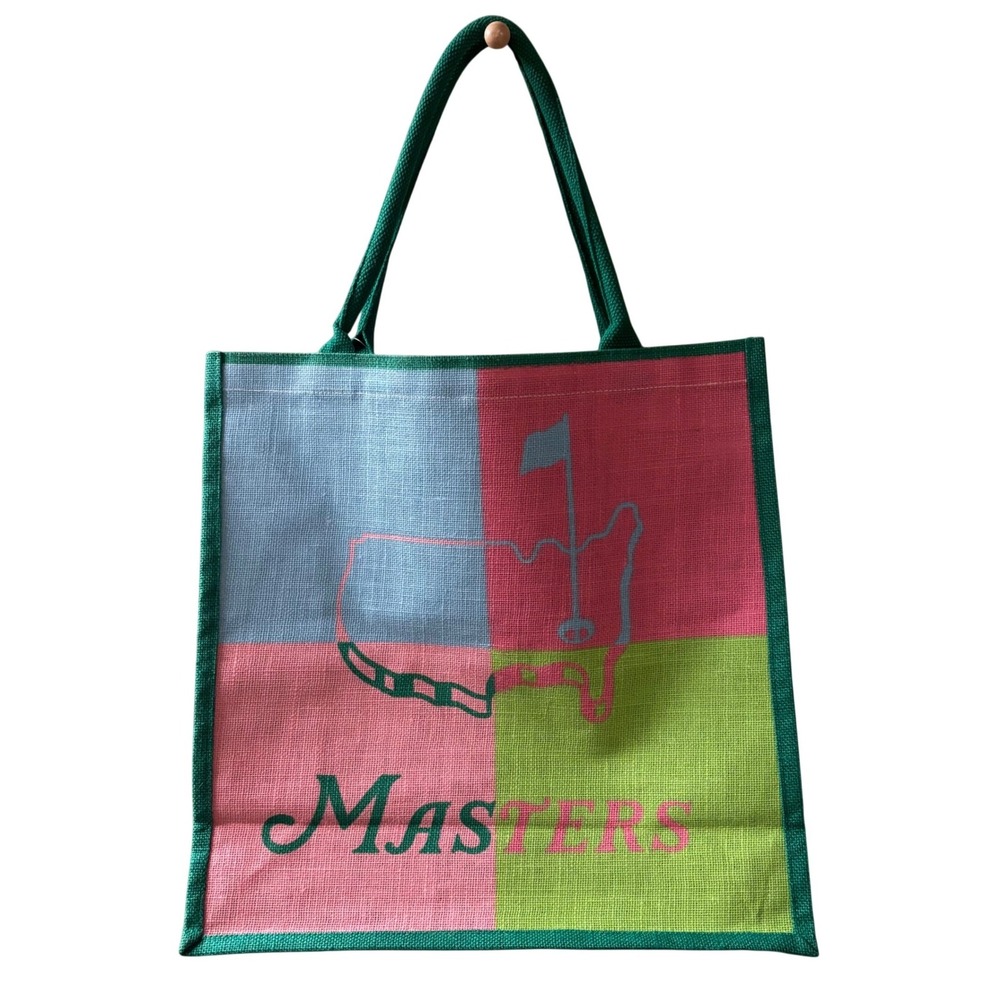 Masters Golf Tournament | Multicolor Jute Tote Bag | MJB-POP2-MULTI | NEW